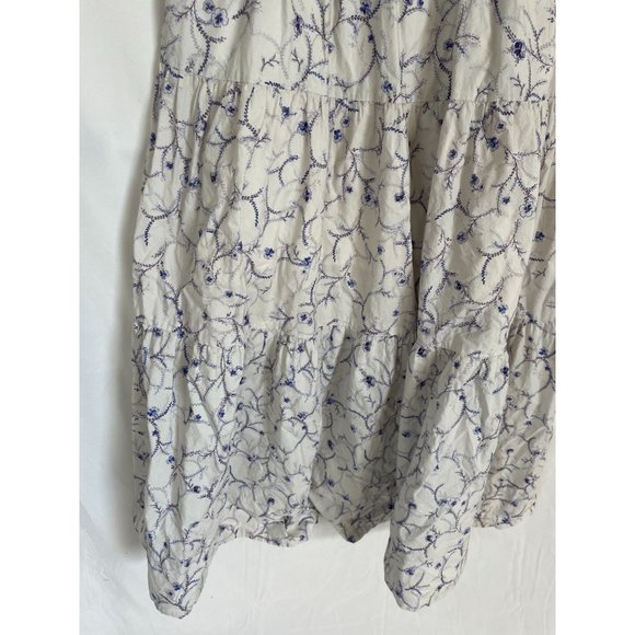 Nicholas Celie Maxi Dress 6 Floral Print V-Neck Purple/White - Picture 7 of 16